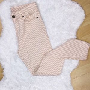 Women's Ann Taylor Loft Striped Denim Skinny